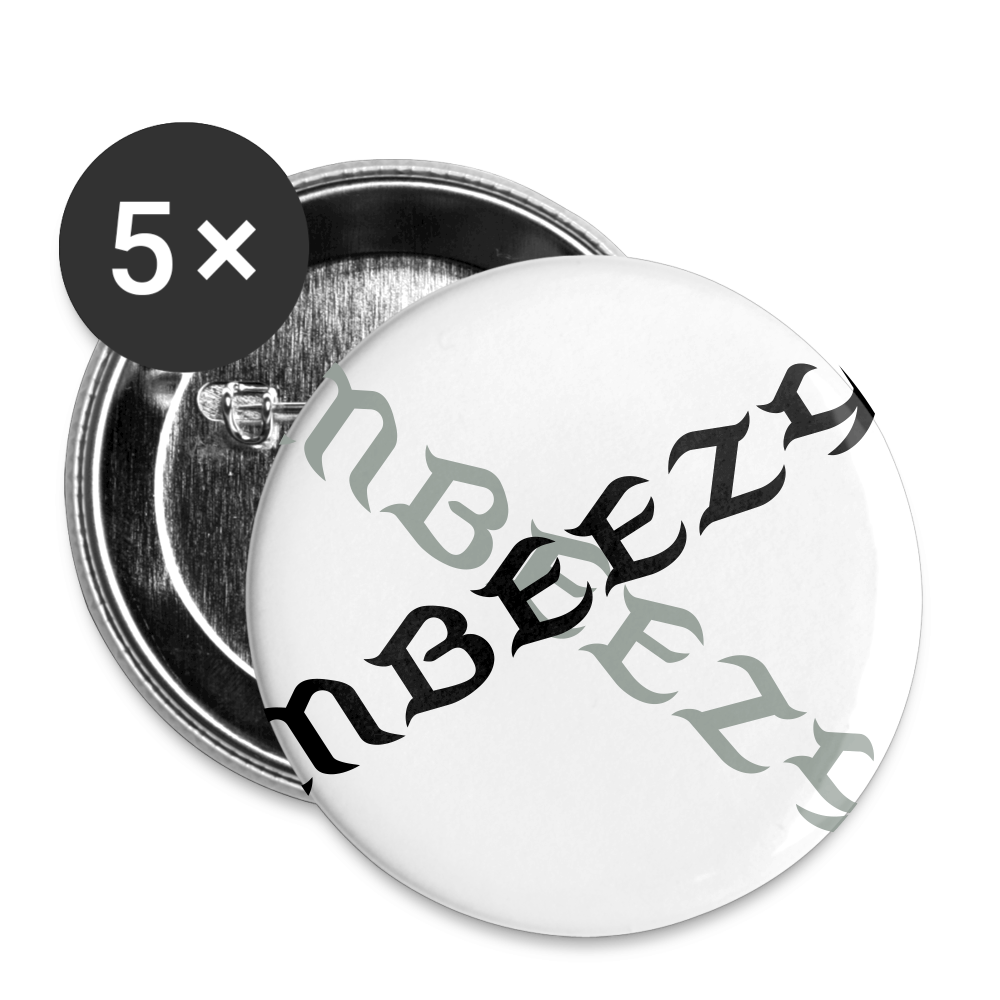 MBEEZY Buttons small 1'' (5-pack) - white